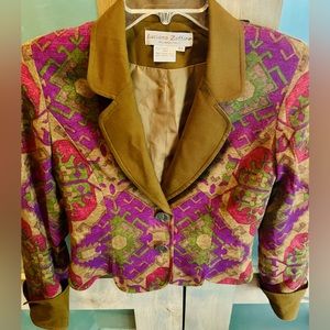 Luciano Zaffiro Milano-Italy blazer 100% Wool  Size: 42 Women’s EUC